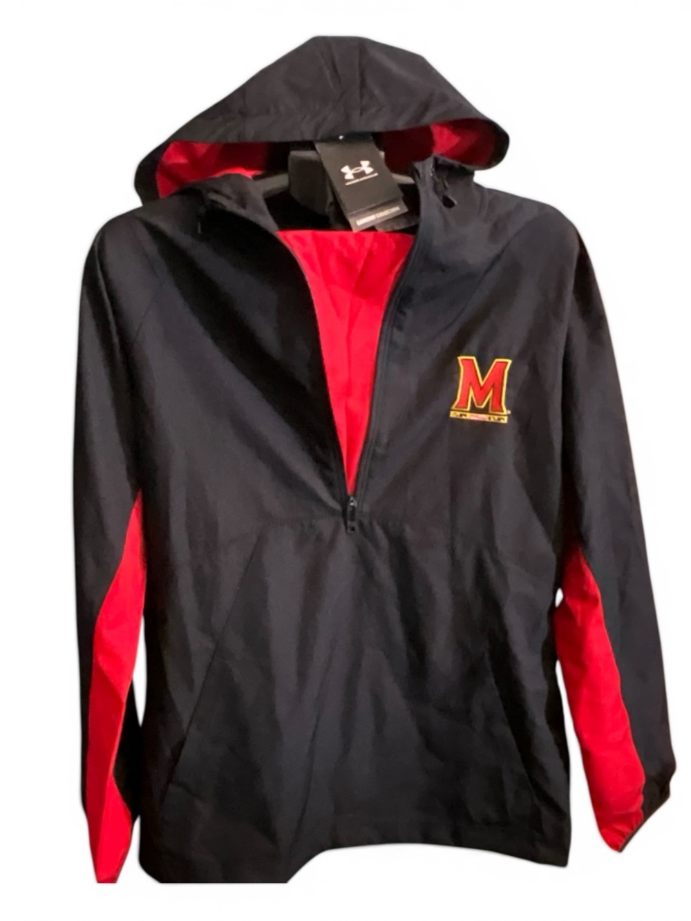 Maryland Terrapins Half Zip Jacket by Under Armour. NWT. Men’s SMALL - Picture 2 of 8